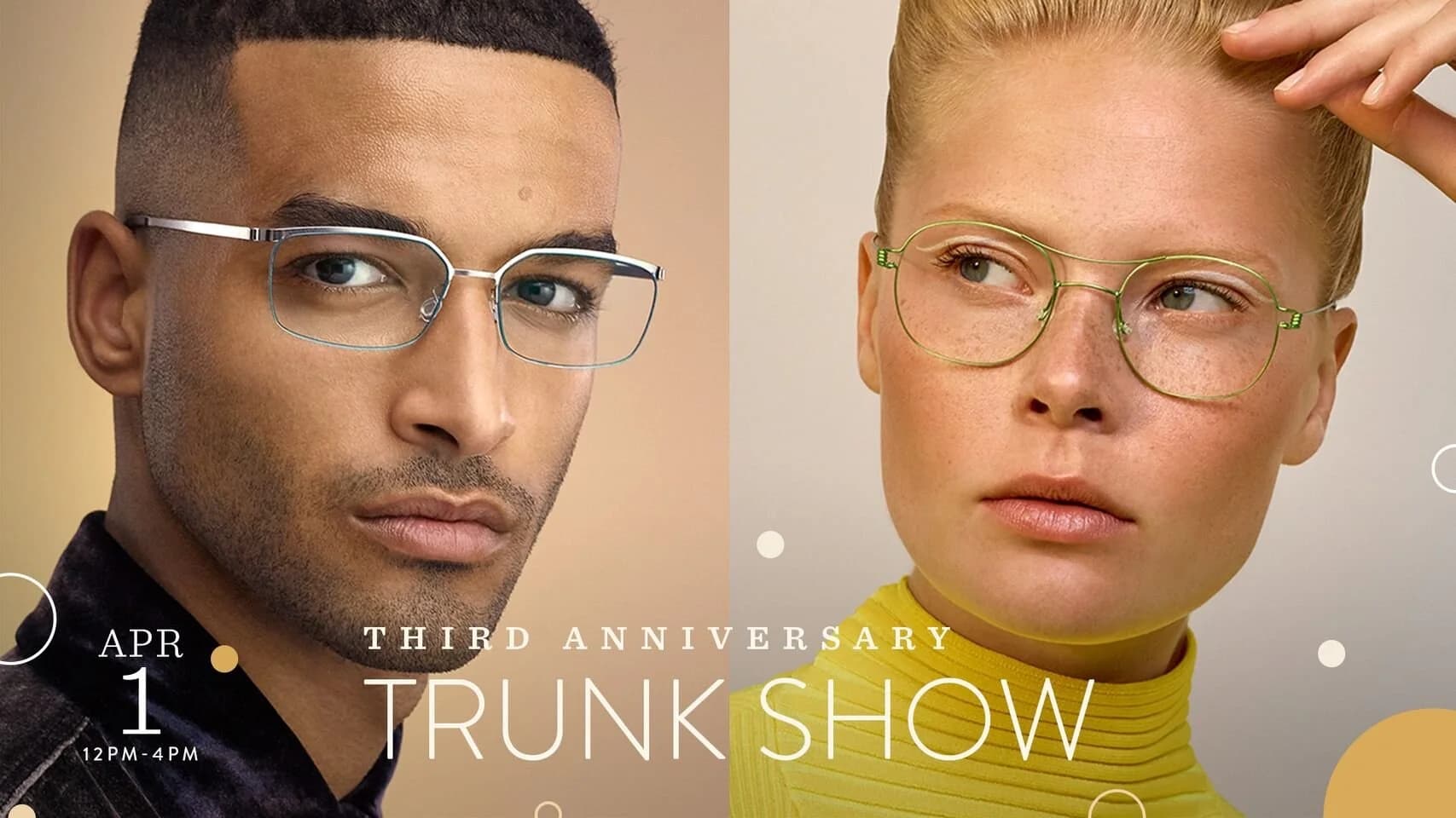 Lindberg titanium eyewear at a trunk show event