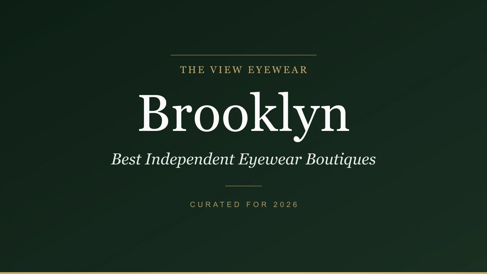 Best independent eyewear boutiques in Brooklyn New York carrying Jacques Marie Mage Lindberg and Mykita frames