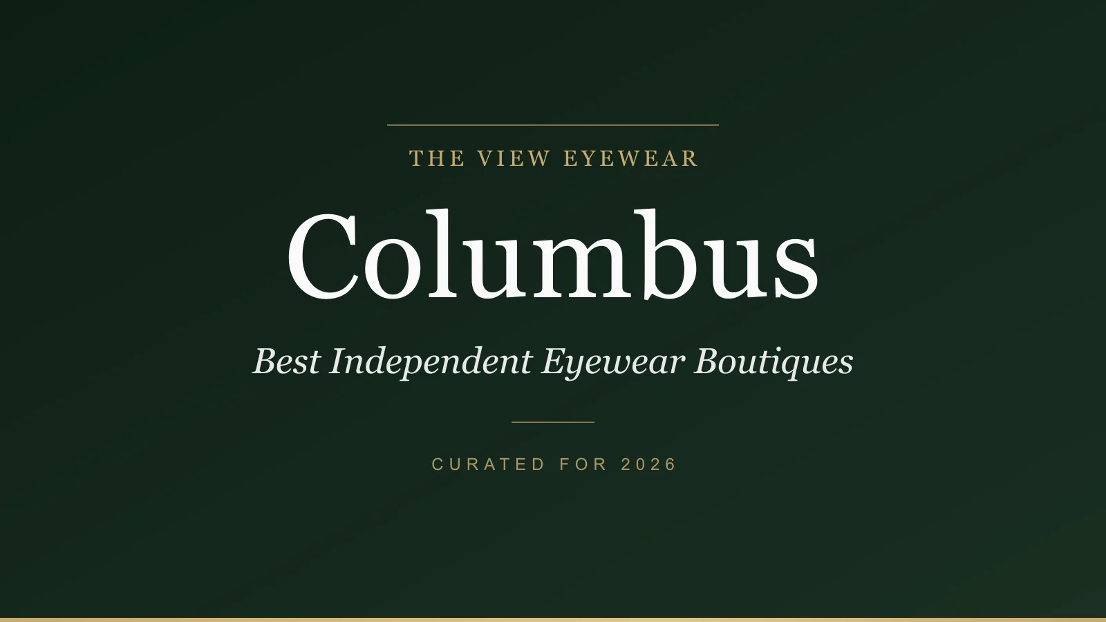 Best independent eyewear boutiques in Columbus Ohio carrying Andy Wolf Salt Mr Leight and Garrett Leight frames in the Short North Arts District