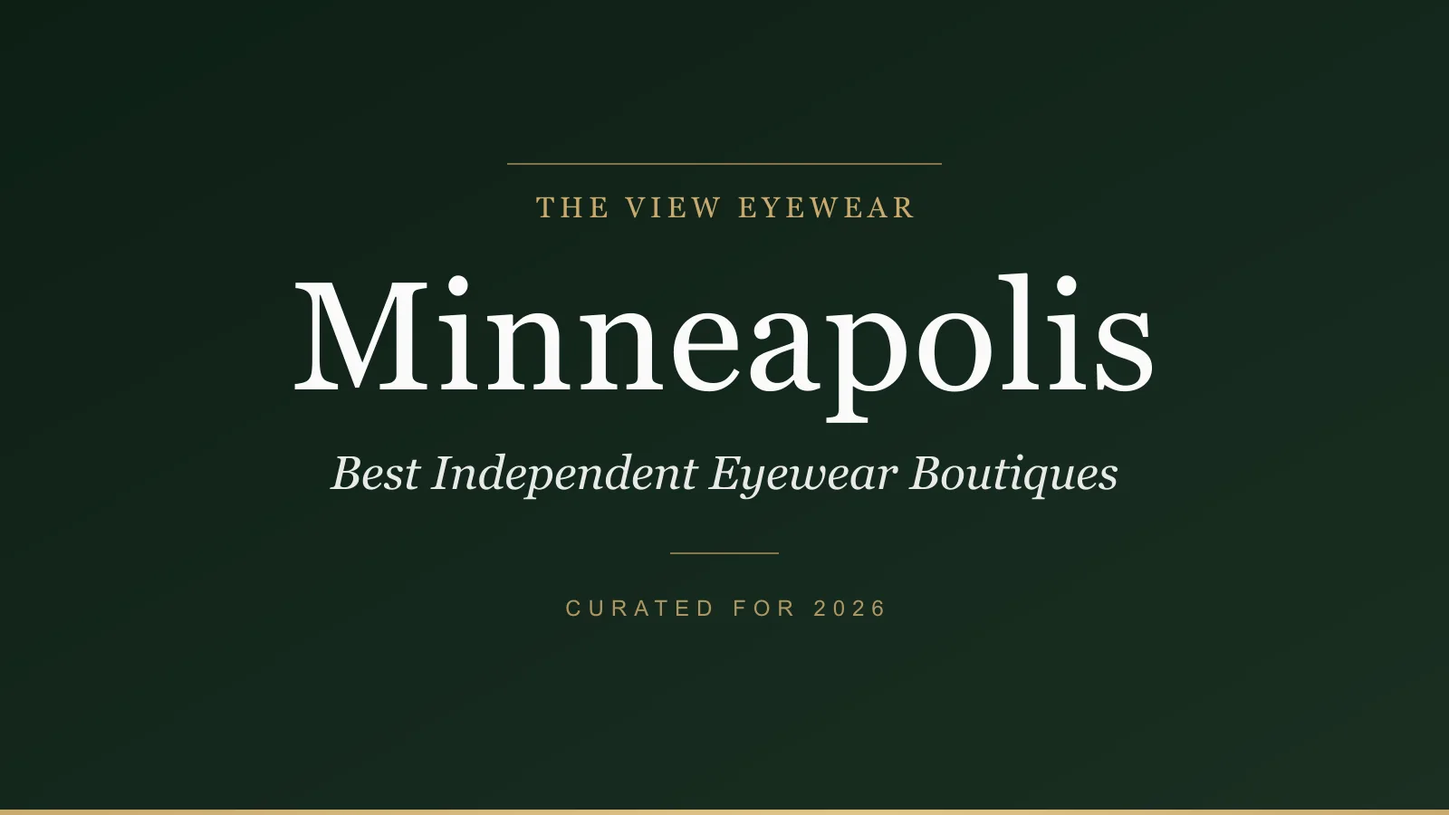 Best independent eyewear boutiques in Minneapolis Minnesota carrying Lindberg DITA Mykita and designer frames