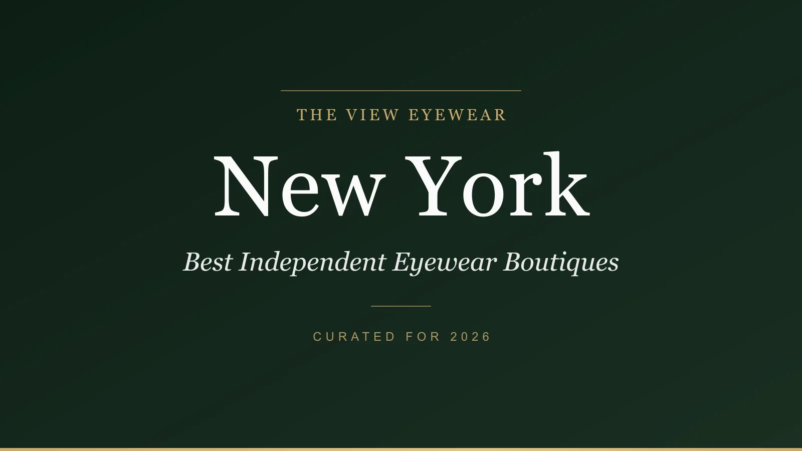Best independent eyewear boutiques in New York City carrying Lindberg Jacques Marie Mage and Italian import frames
