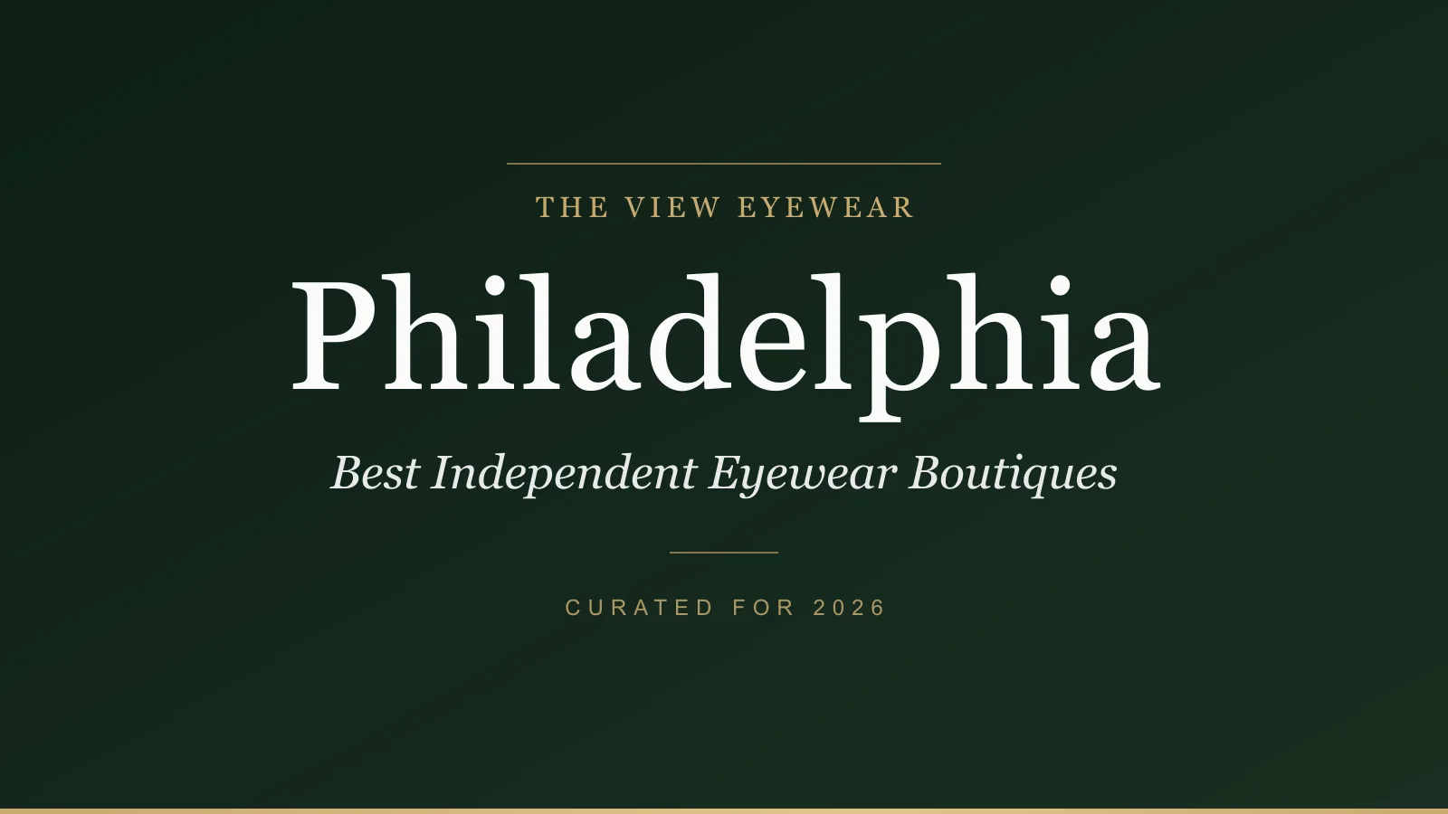 Best independent eyewear boutiques in Philadelphia Pennsylvania carrying Lindberg DITA and Mykita designer frames
