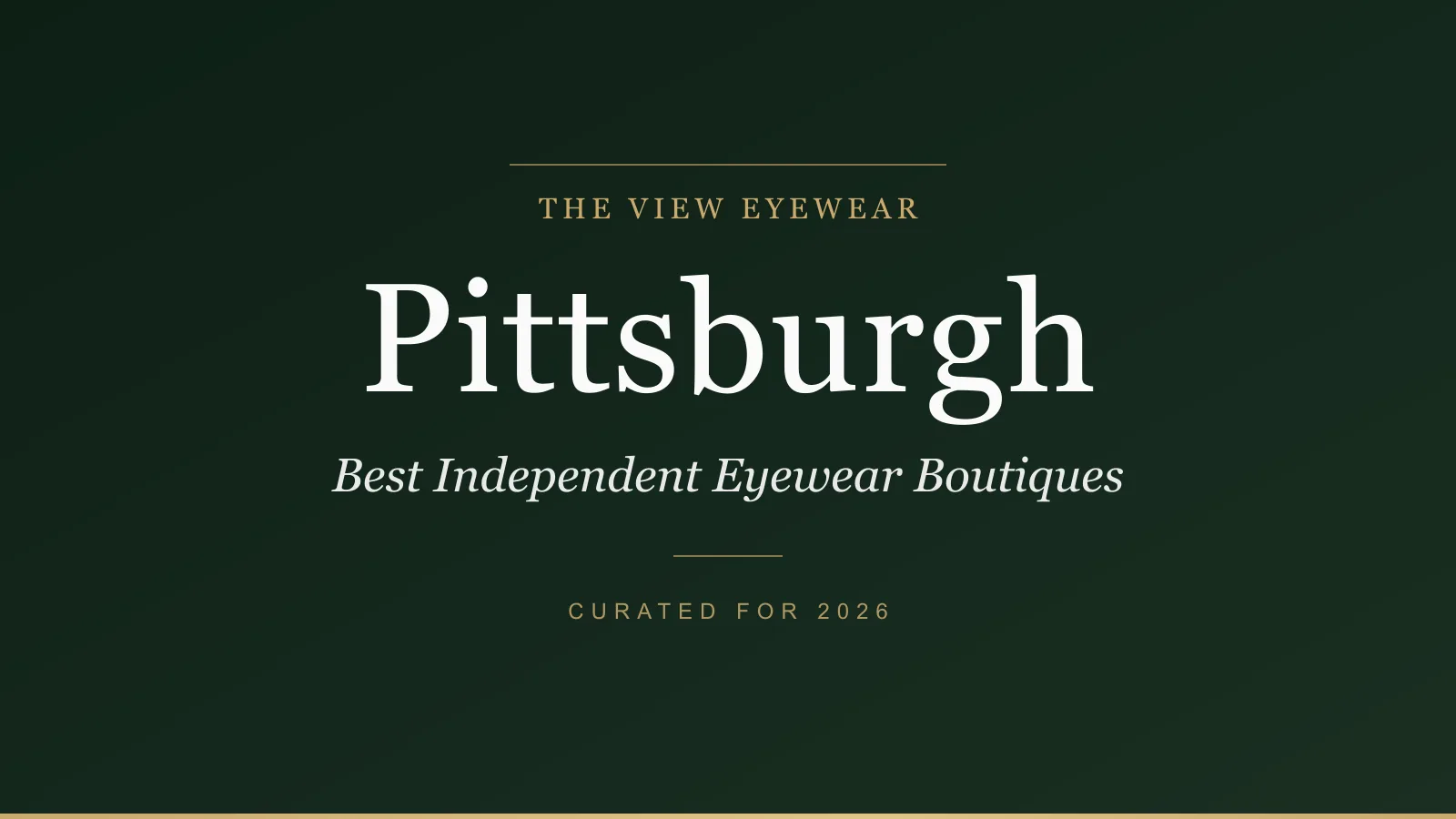 Best eyewear boutiques in Pittsburgh Pennsylvania carrying Lindberg Oliver Peoples and independent designer frames