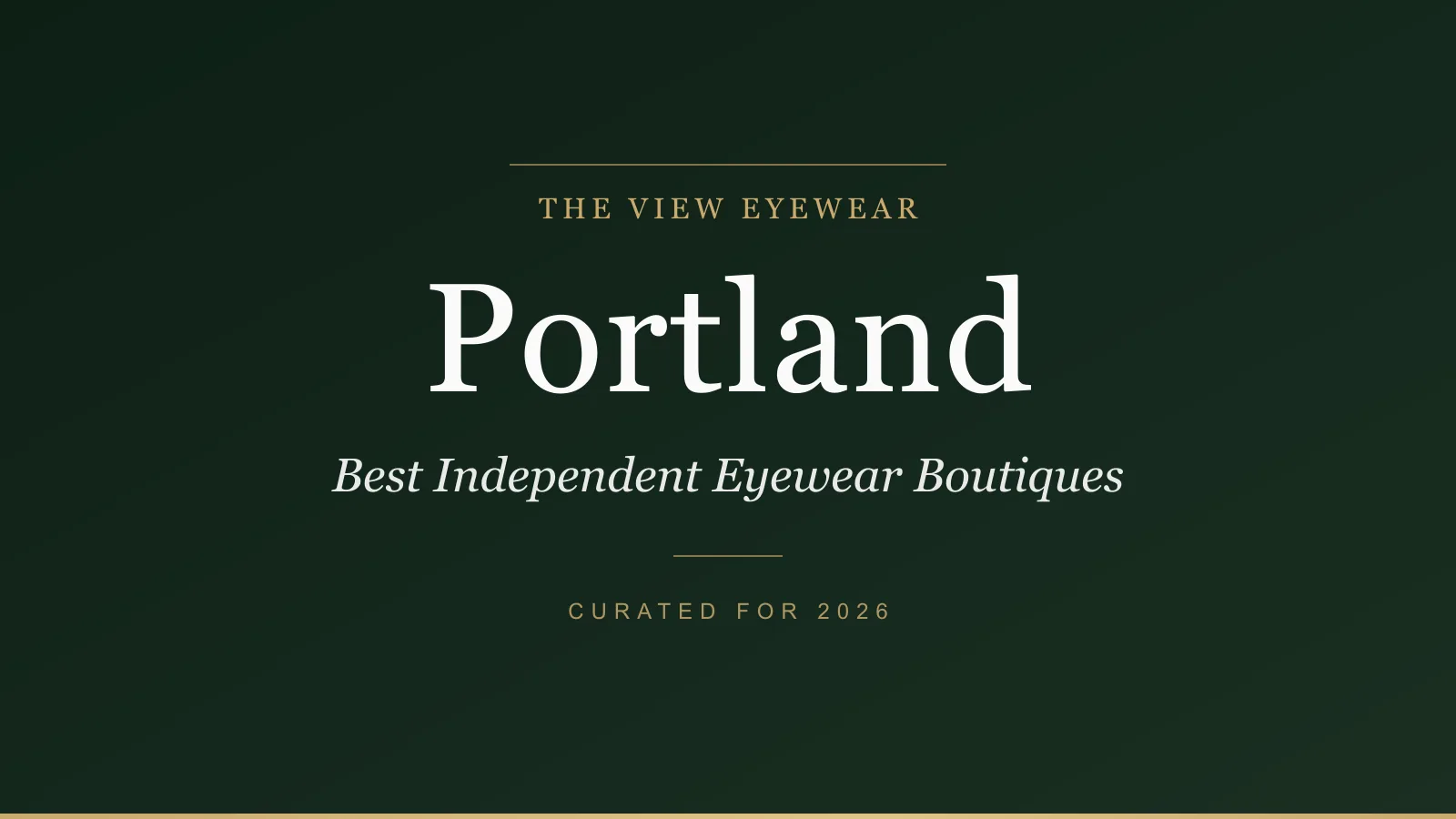 Best independent eyewear boutiques in Portland Oregon carrying Mykita Salt and Lindberg frames in the Pearl District