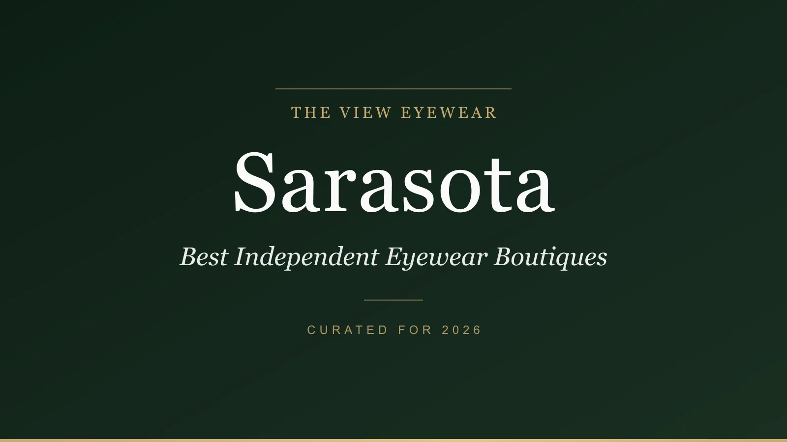 Best independent eyewear boutiques in Sarasota Florida carrying Lindberg Mykita Salt and Theo designer frames downtown Burns Court