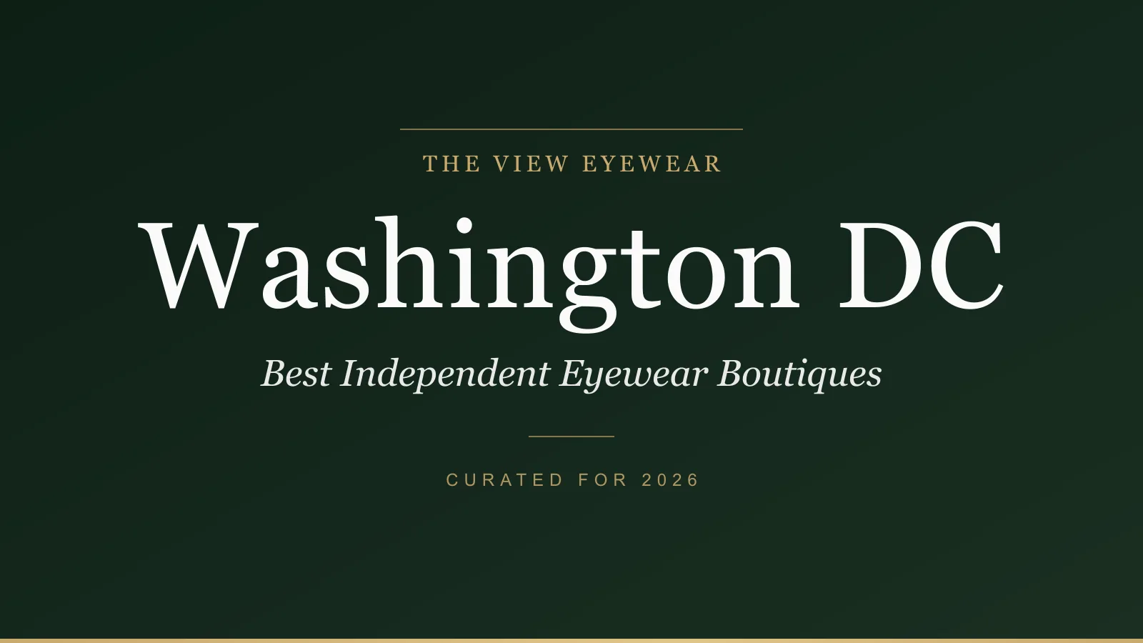 Best independent eyewear boutiques in Washington DC carrying Lindberg Jacques Marie Mage and designer frames