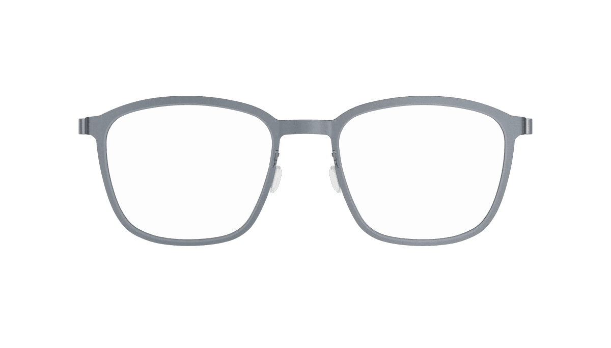 Lindberg Strip Titanium 9652 eyeglasses in grey showing the best titanium frame value under one thousand dollars