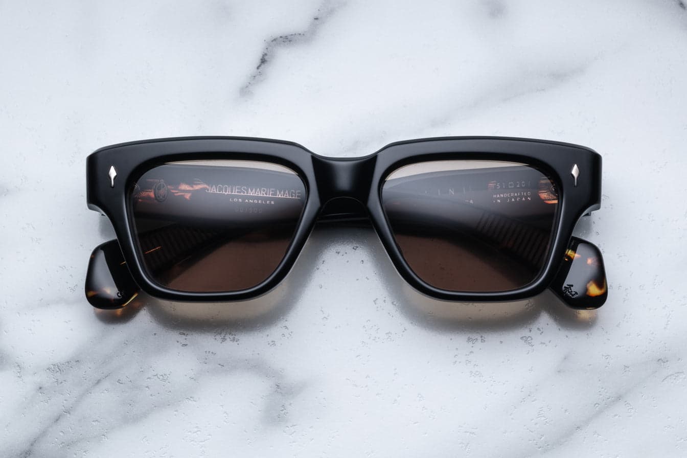 Jacques Marie Mage Fellini sunglasses representing the Jacques Marie Mage entry in a Lindberg vs JMM vs DITA luxury comparison