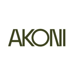 Akoni logo — quiet-luxury Japanese titanium eyewear from the founders of DITA