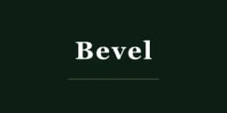 Bevel logo — minimalist American titanium eyewear since 1997