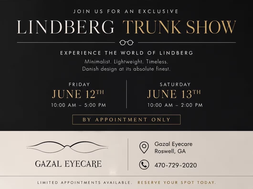 Lindberg trunk show at Gazal Eyecare
